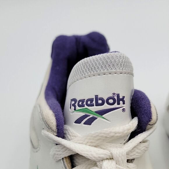 VTG Reebok 1996 Sneakers Sz6 Aurora Plus Retro White Purple NEW Old Stock In Box - Picture 16 of 16